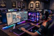 Indian gamer at high-end PC gaming setup with RGB lighting 2026