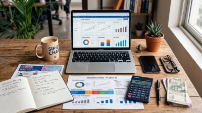 Indian investor reviewing personal finance and tax planning documents for 2026