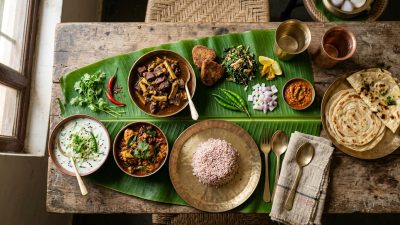Traditional regional Indian cuisine dishes featuring diverse flavours and spices