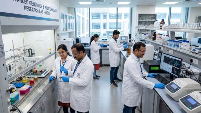 Indian scientists working in advanced research laboratory funded by ANRF in 2026