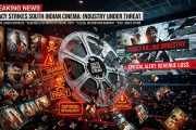 Film reel breaking apart symbolising piracy controversy around Jana Nayagan movie leak in 2026