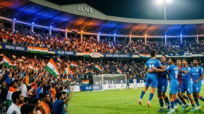 Electrifying Indian football stadium in Kochi for AFC Asian Cup qualifier