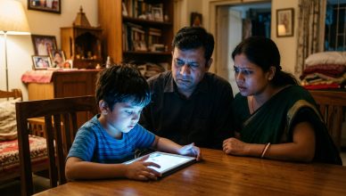 Indian parents concerned about child screen time digital wellness crisis 2026