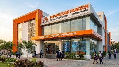 Modern education centre representing India edtech offline expansion in 2026