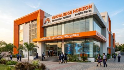 Modern education centre representing India edtech offline expansion in 2026