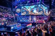 Packed Indian esports arena hosting BGMI Masters Series 2026 with massive LED screens