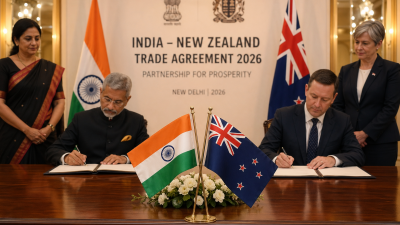 India and New Zealand Sign Historic Free Trade Agreement: Zero Tariffs on 57% of Exports, $20 Billio