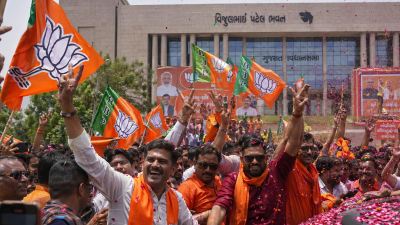 Gujarat Local Body Election Results 2026: BJP Sweeps All 15 Municipal Corporations With 856 Seats as
