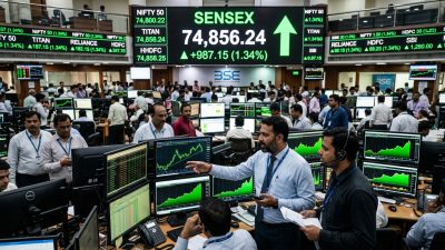 Sensex Recovers 500 Points to 74616 as Banking and IT Stocks Lead Dalal Street Rebound on 8 April