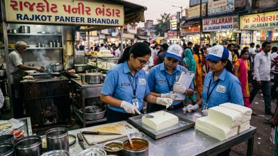 Gujarat's FDCA inspected 2,527 food establishments in a week-long drive, sealing 18 units and issuin
