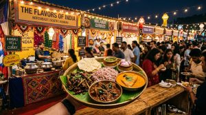 Indian food festival showcasing diverse regional cuisines from Northeast, Chettinad, and Konkani traditions