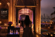 Glamorous beauty brand launch event with haveli-inspired Indian luxury decor in Mumbai