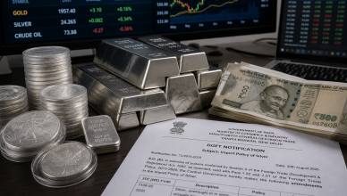 India restricts silver imports requiring government licence as DGFT shifts silver from free to restricted category