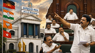 Tamil Nadu Assembly political crisis as DMK and AIADMK consider historic alliance against Vijay TVK