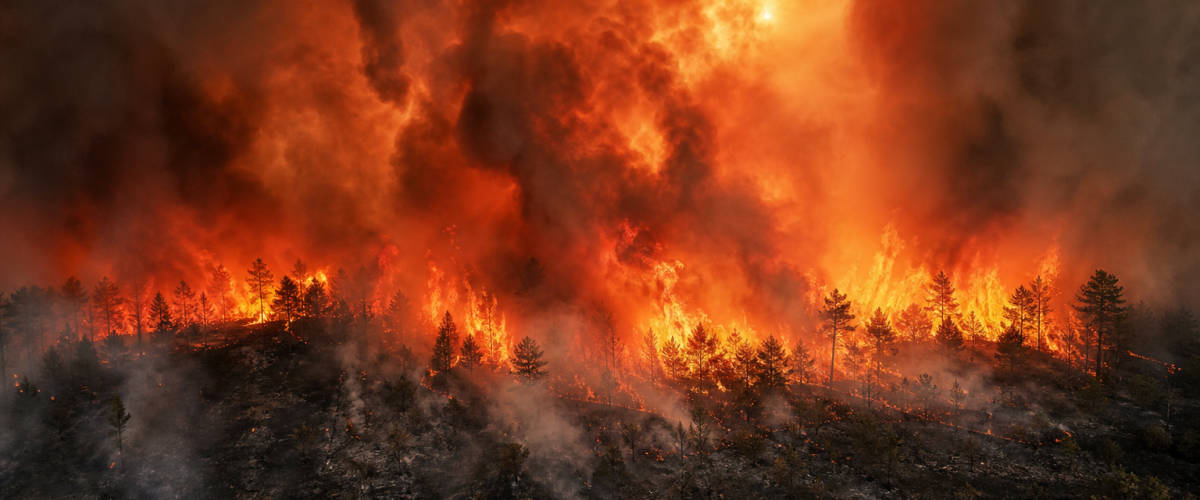 Record global wildfires 150 million hectares burned 2026