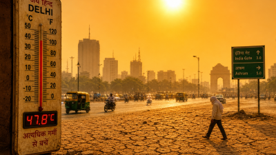 India heatwave 2026 with temperatures above 47 degrees in Maharashtra cities