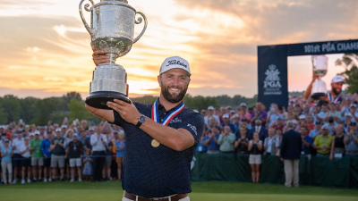 Aaron Rai Indian-origin golfer wins PGA Championship 2026 lifting Wanamaker Trophy first Englishman in 107 years