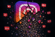 Instagram Great Purge illustration showing millions of followers vanishing from celebrity accounts