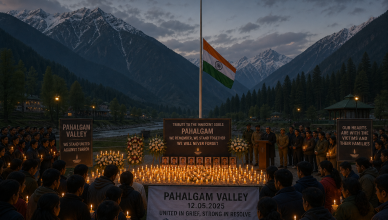 Pahalgam terror attack first anniversary memorial tribute with candlelight vigil in Kashmir valley