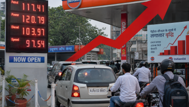 Petrol and diesel prices hiked again by 90 paise per litre at Indian petrol pump in second increase within five days