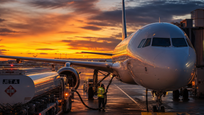 Commercial aircraft being refueled at Indian airport amid rising aviation fuel costs