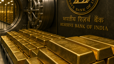 Gold reserves in secure vault representing RBI's gold holdings amid controversy