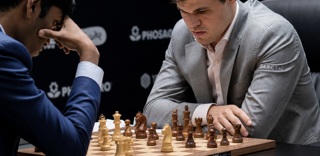 Elite chess super-tournament Norway Chess 2026 with Praggnanandhaa scoring hat-trick of victories