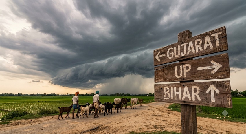 Monsoon Pushes North as IMD Forecasts Advance Into UP, Bihar and Gujarat