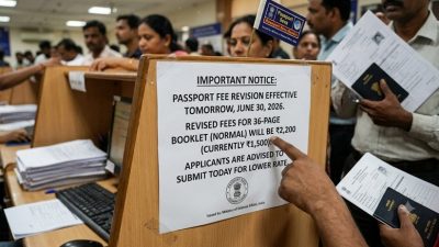 Passport Fee Hike From Tomorrow