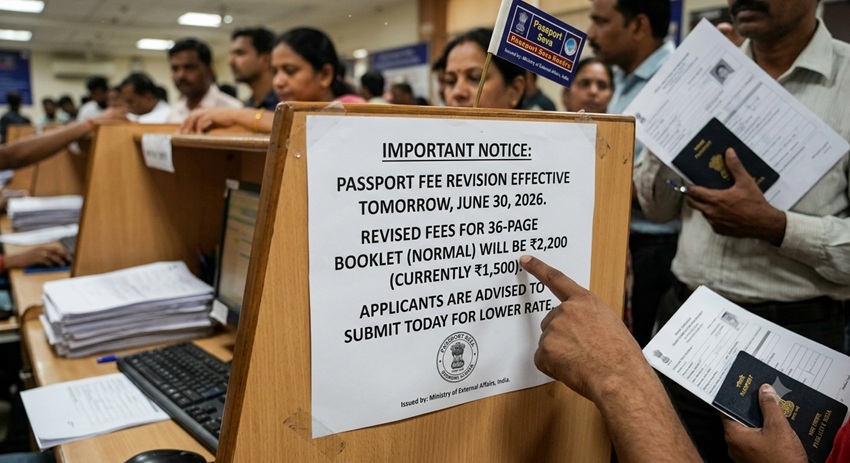 Passport Fee Hike From Tomorrow