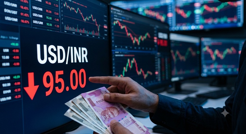 The Rupee at 95