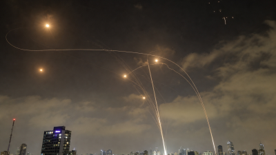 Israel air defence intercepting Houthi ballistic missile
