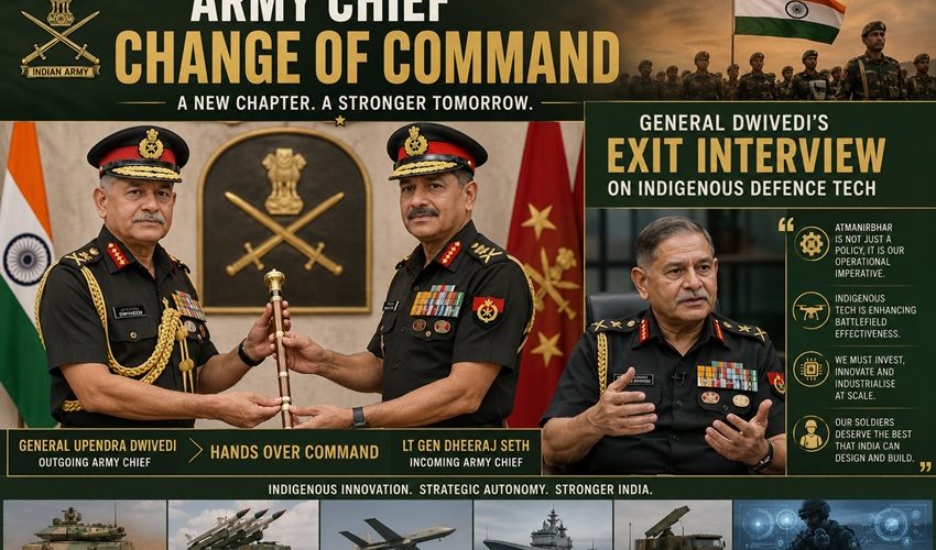 Army Chief change of command General Dwivedi hands over to Lt Gen Dheeraj Seth
